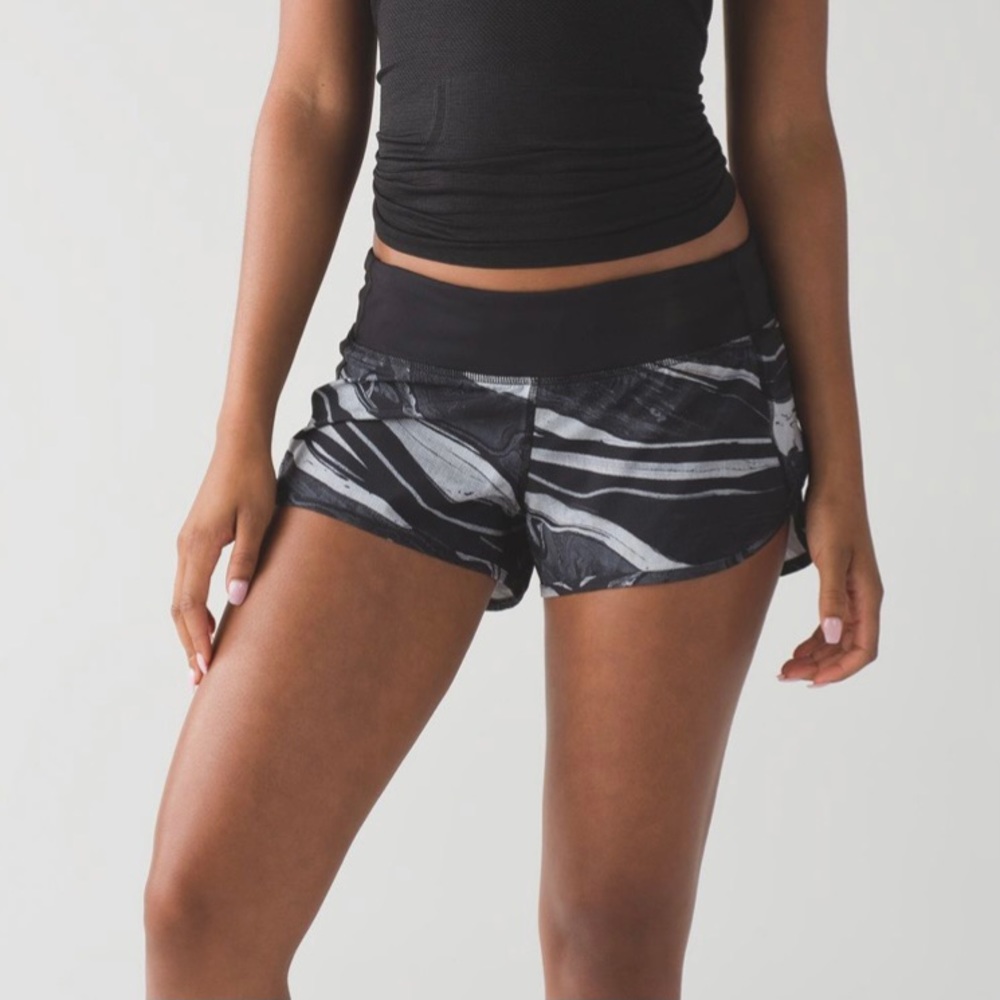 Lululemon Marble Speed Shorts
